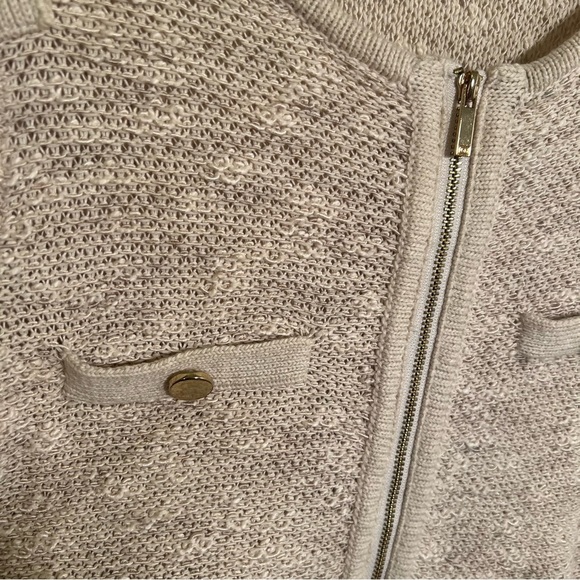 Jones New York Collection Tweed Jacket Beige Cream XS - Picture 4 of 10